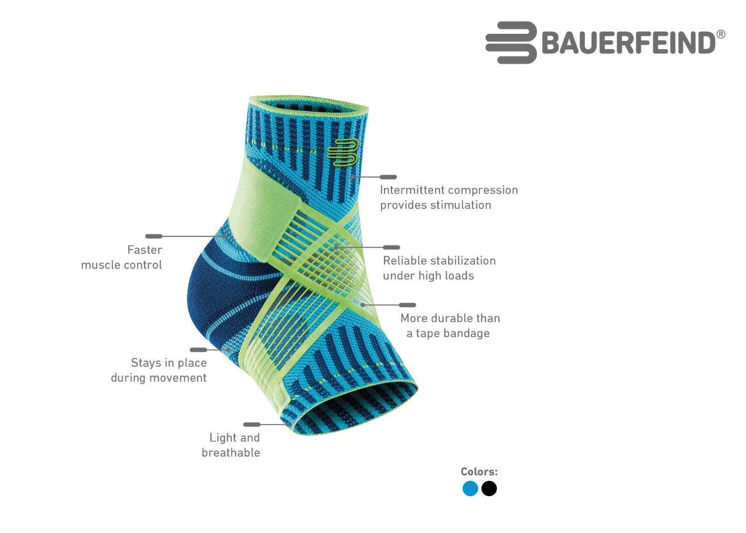 BAUERFEIND Sports Ankle Support Dynamic Ankle Compression Sleeve