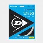 Dunlop Iconic Clear 63 Badminton String - White
