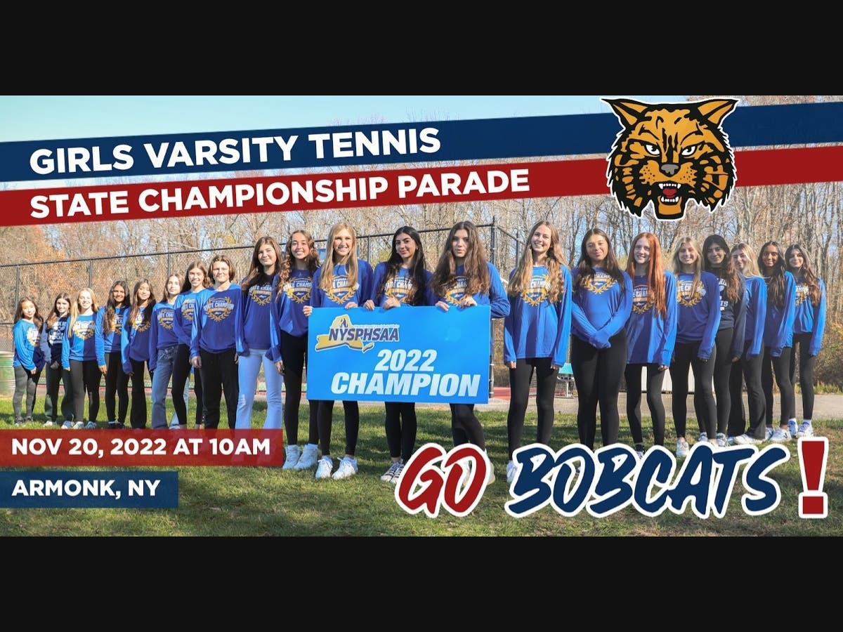 Byram Hills Girls Varsity Tennis State Championship Parade On Sunday ...