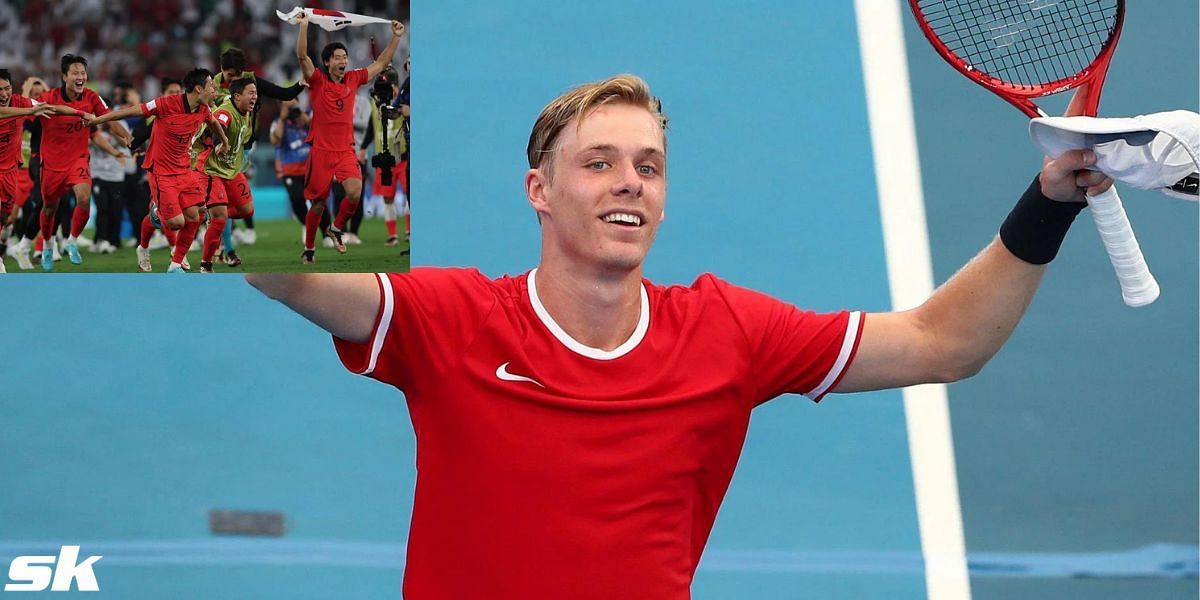 canada's-davis-cup-winner-denis-shapovalov-reacts-to-south-korea's-'big-win'-against-portugal-at-2022-fifa-world-cup