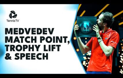 daniil-medvedev-match-point,-trophy-lift-&-speech!-|-rotterdam-2023