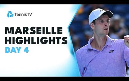 hurkacz-battles-riedi;-dimitrov-&-de-minaur-feature-|-marseille-2023-highlights-day-4