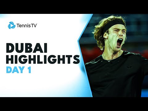 rublev-locks-horns-with-krajinovic,-zverev-faces-lehecka-|-dubai-2023-highlights-day-1