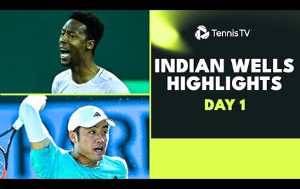 monfils-returns-to-tour;-wu-yibing-&-bublik-feature-|-indian-wells-2023-day-1-highlights