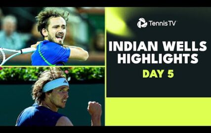 all-star-action-as-medvedev,-zverev,-ruud,-rublev-&-tiafoe-play-|-indian-wells-2023-highlights-day-5