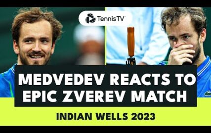 daniil-medvedev-reacts-to-dramatic-win-vs-alexander-zverev-️-|-indian-wells-2023