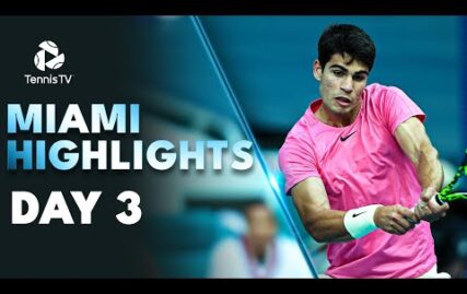 alcaraz-faces-bagnis;-ruud,-rublev-&-rune-all-play-|-miami-2023-highlights-day-3