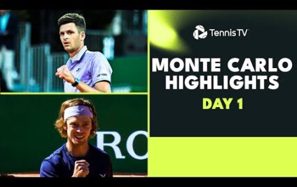 hurkacz-battles-djere;-rublev,-khachanov-&-more-feature-|-monte-carlo-2023-highlights-day-1