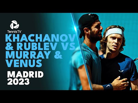 khachanov-&-rublev-vs-murray-&-venus-quarter-final-highlights-|-madrid-2023