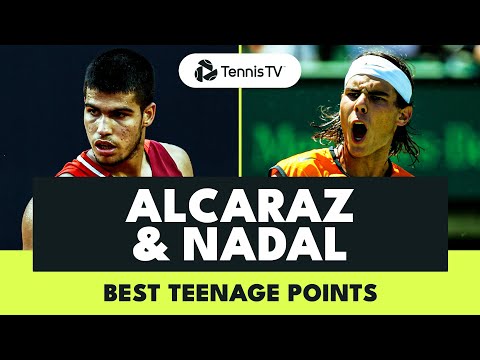 carlos-alcaraz-&-rafael-nadal-|-best-atp-tennis-shots-as-teenagers-