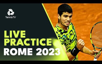 live-practice-stream:-carlos-alcaraz-practices-in-rome!