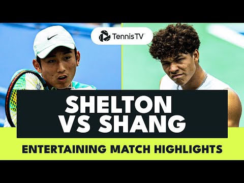 ben-shelton-vs-juncheng-shang-entertaining-match-|-washington-2023-highlights