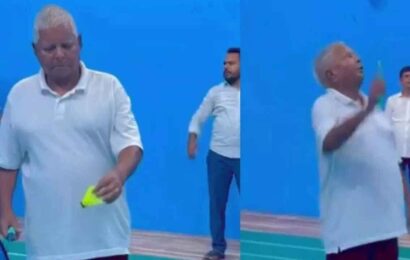 lalu-playing-badminton-after-getting-bail:-cbi