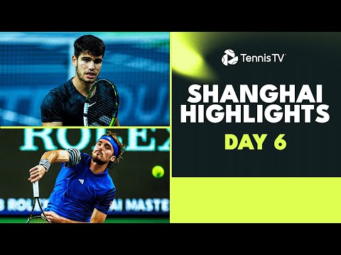 alcaraz-vs-evans-thriller;-tsitsipas,-dimitrov-&-schwartzman-play-|-shanghai-2023-highlights-day-6