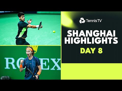 alcaraz-faces-dimitrov;-rublev,-jarry-&-humbert-feature-|-shanghai-2023-highlights-day-8