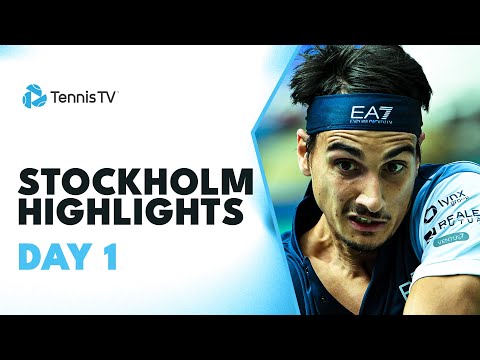 sonego-battles-lajovic;-lehecka-&-bautista-agut-feature-|-stockholm-2023-highlights-day-1