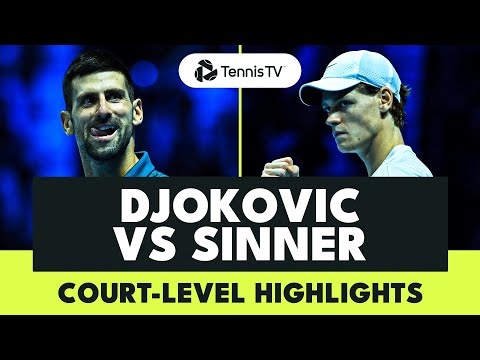 novak-djokovic-vs-jannik-sinner-court-level-highlights-|-nitto-atp-finals-2023