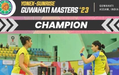 badminton:-ashwini-tanisha-pair-wins-women’s-doubles-title-at-guwahati-masters