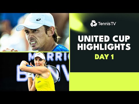 de-minaur-vs-norrie;-haddad-maia,-tomljanovic,-boulter-play-|-united-cup-2024-day-1-highlights