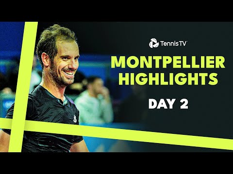 shapovalov-plays-gaston;-gasquet,-pouille-&-cazaux-in-action-|-montpellier-2024-highlights-day-2