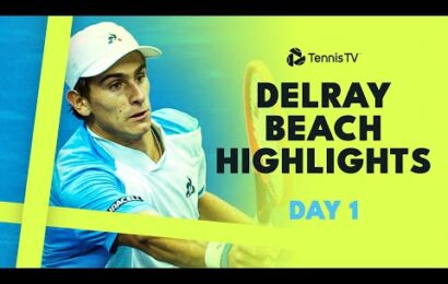 arnaldi-and-nishioka-lock-horns;-kecmanovic,-lestienne-feature-|-delray-beach-2024-day-1-highlights