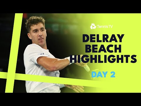 kokkinakis-takes-on-michelsen;-giron,-evans-&-thompson-play-|-delray-beach-2024-highlights-day-2