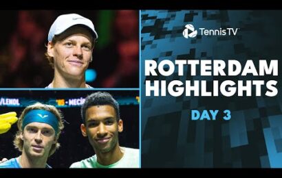 sinner-returns-to-action;-rublev,-rune,-dimitrov-&-more-feature-|-rotterdam-2024-day-3-highlights