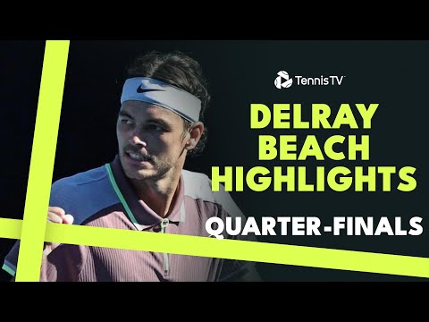 fritz-faces-hijikata;-tiafoe-and-paul-also-in-action-|-delray-beach-2024-quarter-final-highlights