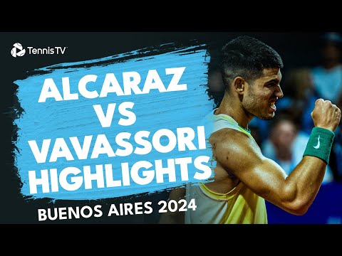 carlos-alcaraz-continues-title-defence-vs-vavassori-|-buenos-aires-2024-highlights