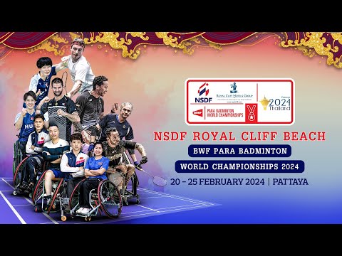 nsdf-royal-cliff-beach-bwf-para-badminton-world-championships-2024-|-day-1-|-court-2-|-standing