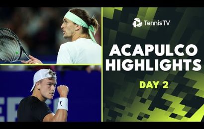 zverev-faces-altmaier;-rune,-ruud-&-tsitsipas-feature-|-acapulco-2024-day-2-highlights