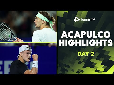 zverev-faces-altmaier;-rune,-ruud-&-tsitsipas-feature-|-acapulco-2024-day-2-highlights