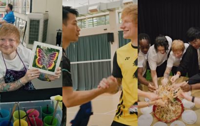 watch:-ed-sheeran-plays-with-badminton-star,-experiences-yee-sang-in-malaysia