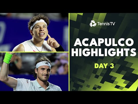 shelton-takes-on-arnaldi;-tsitsipas,-rune-&-more-|-acapulco-2024-day-3-highlights