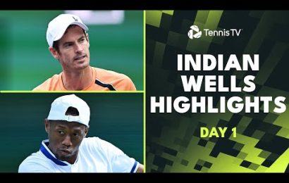 murray-battles-goffin;-eubanks,-giron,-kokkinakis-in-action-|-indian-wells-2024-day-1-highlights