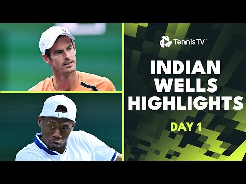 murray-battles-goffin;-eubanks,-giron,-kokkinakis-in-action-|-indian-wells-2024-day-1-highlights