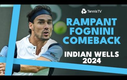 fabio-fognini-wins-six-games-in-a-row-from-a-set-and-a-break-down-|-indian-wells-2024