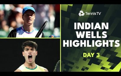 alcaraz-battles-arnaldi;-sinner,-zverev,-shelton-all-in-action!-|-indian-wells-2024-day-3-highlights