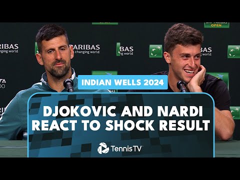 luca-nardi-&-novak-djokovic-press-conferences-reacting-to-crazy-upset-|-indian-wells-2024