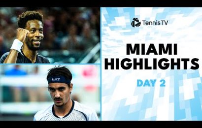 monfils-faces-lajovic;-sonego,-auger-aliassime-in-action-|-miami-2024-day-2-highlights