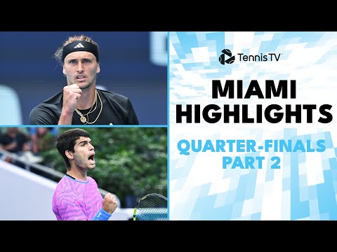 alcaraz-faces-dimitrov;-zverev-&-marozsan-clash-|-miami-2024-quarter-final-highlights