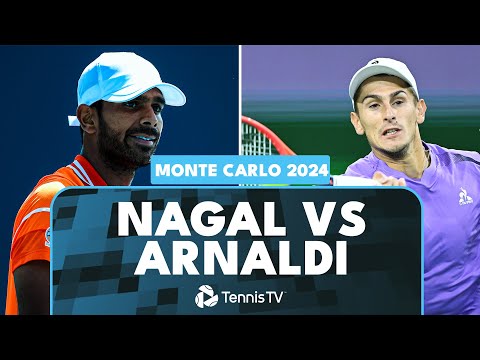 sumit-nagal-makes-history-vs-matteo-arnaldi-|-monte-carlo-2024-highlights