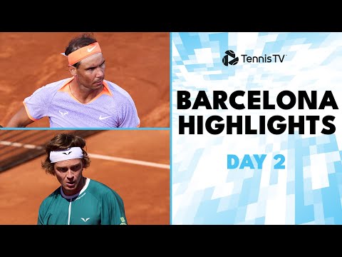 rafael-nadal-returns-to-clay;-rublev-vs-nakashima;-coric,-baez-&-more-|-barcelona-highlights-day-2