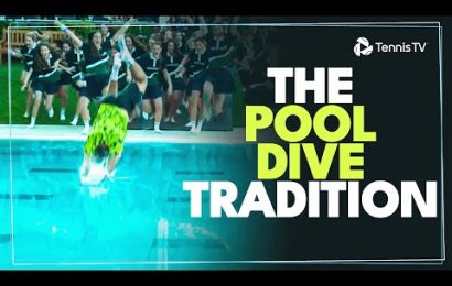 the-tradition-of-the-barcelona-champion-pool-dive-|-barcelona-2024