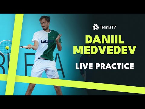 live-stream:-daniil-medvedev-practices-ahead-of-his-first-match-of-madrid-2024