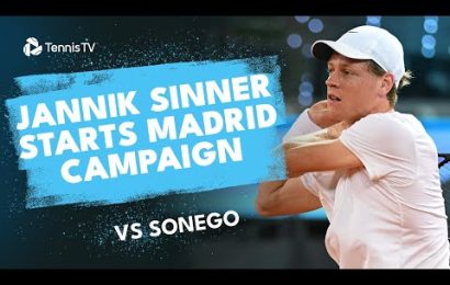 jannik-sinner-begins-madrid-campaign-vs-lorenzo-sonego-|-madrid-2024-highlights