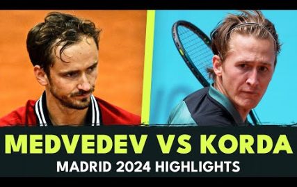 daniil-medvedev-vs-sebastian-korda-dramatic-match-|-madrid-2024-highlights