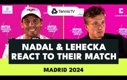 rafael-nadal-&-jiri-lehecka-react-to-nadal’s-final-madrid-match-|-madrid-2024