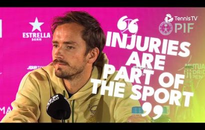 daniil-medvedev-provides-injury-update-after-retiring-vs-lehecka-|-madrid-2024