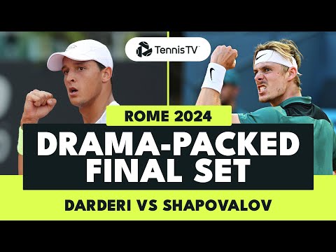 denis-shapovalov-vs-luciano-darderi-dramatic-final-set-|-rome-2024-highlights